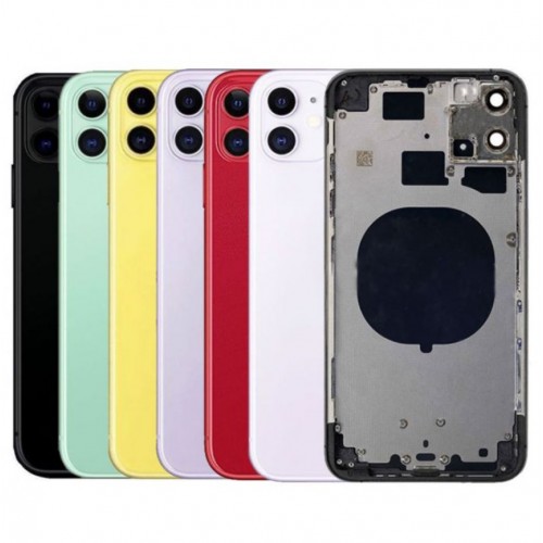 Aizmugurējais vāciņš Saderīgs ar iPhone 11 full housing / Balts / OEM