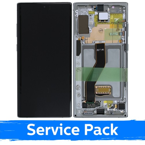 LCD Displejs Saderīgs ar Samsung N975 Note 10 Plus Ar Frame / Aura Glow / (Service Pack)