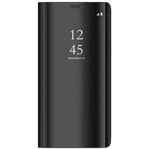 Phone Maciņš "Smart Caurspīdīgs View" Samsung M215 M21 2020 Melns