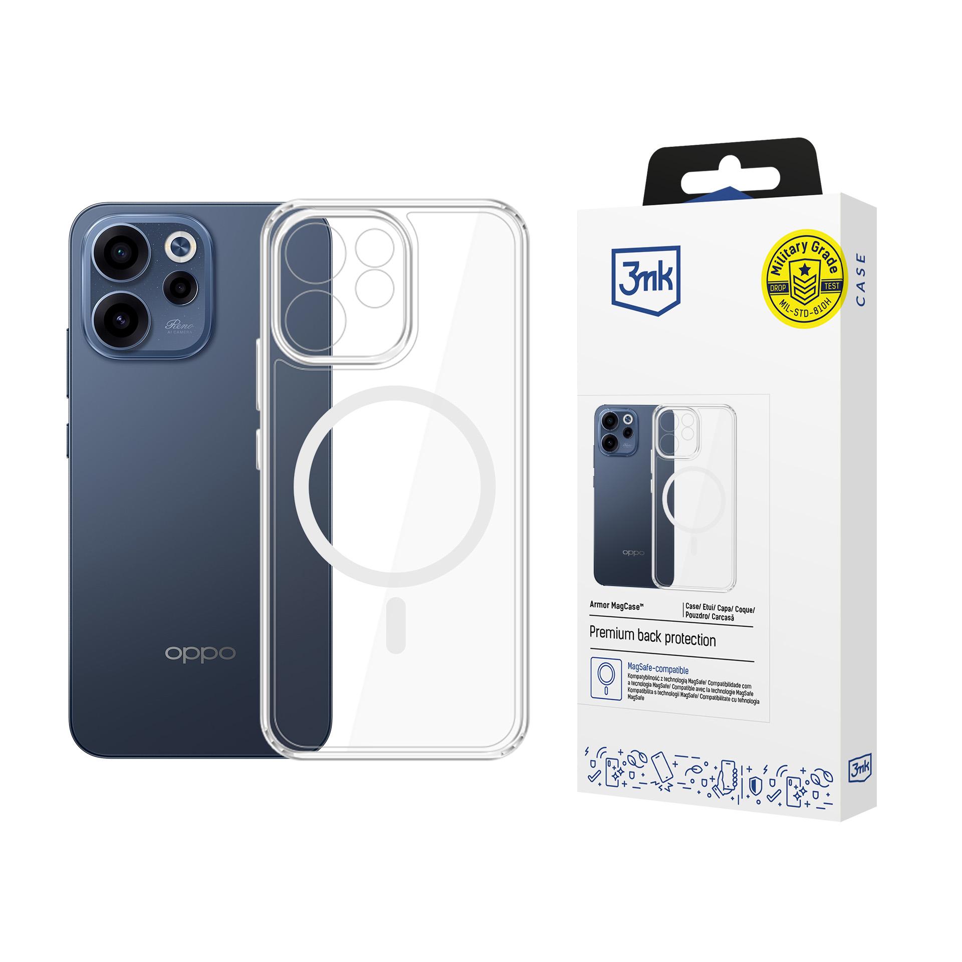 3mk Armor Magcase apvalks priekš Oppo Reno 15 F 5G / Reno 15 FS 5G (CPH2801) - Caurspīdīgs
