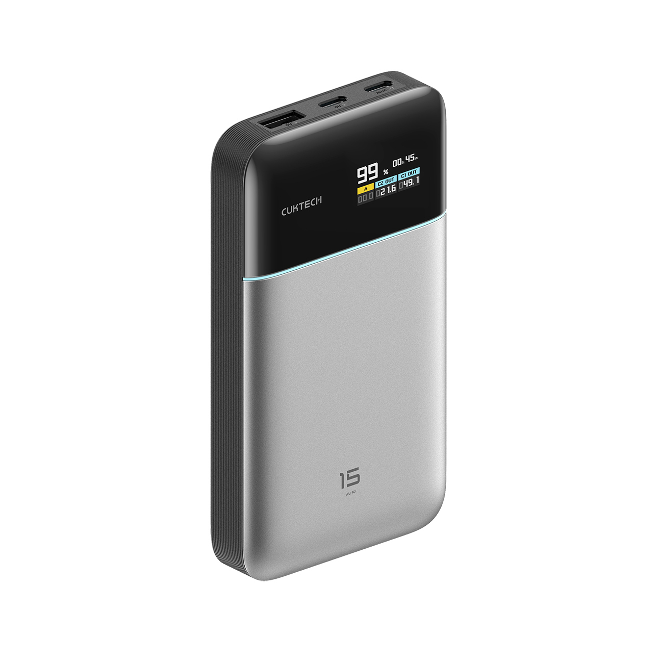 Cuktech PB150S Powerbank 100W 15000mAh - pelēks