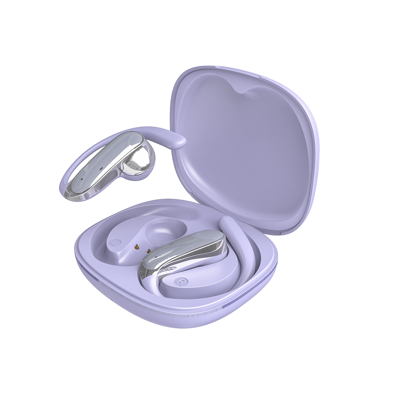 Dudao U17Z Bluetooth 5.3 OWS austiņas with Ear Hooks - violets