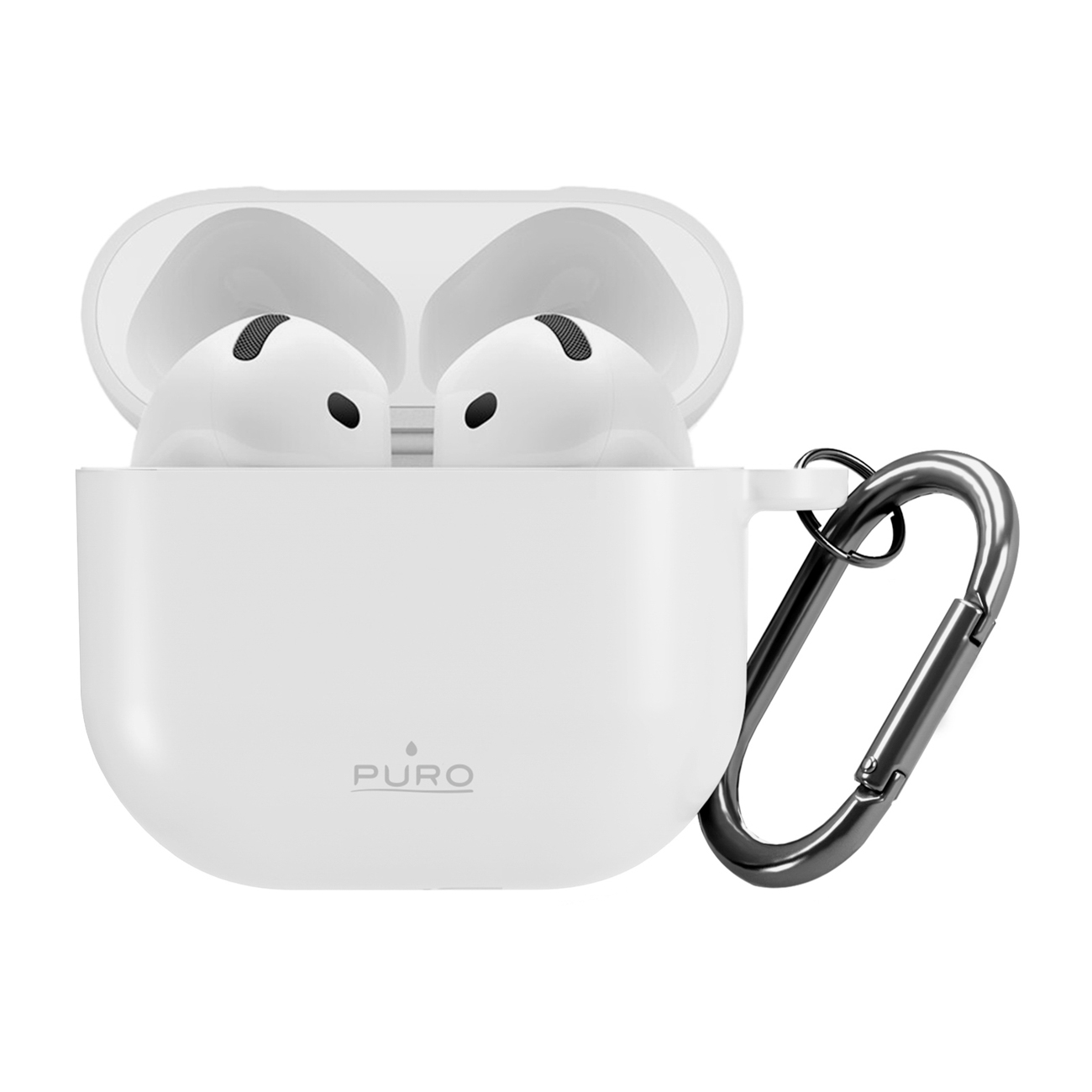Puro Icon AirPods 4 korpuss - Balts