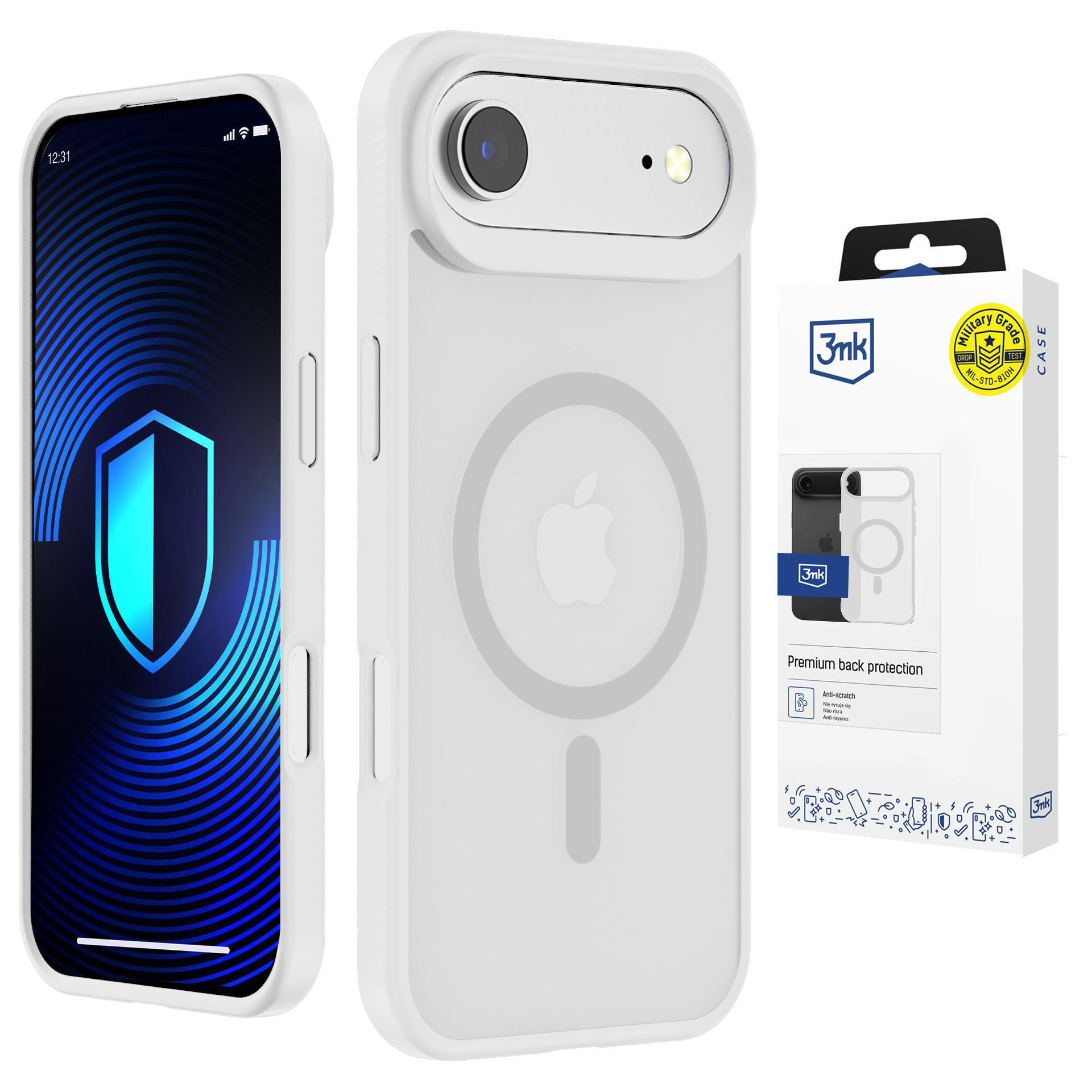 3mk Smoke MagCase futrālis iPhone Air - Balts - caurspīdīgs