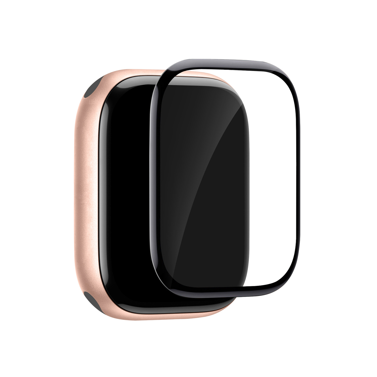 Puro Flexible Shield aizsargplēve ar aplikatoru Apple Watch 10/11 42mm - Melna