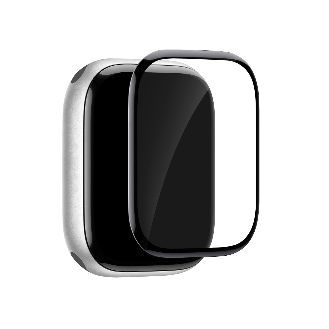 Puro Flexible Shield aizsargplēve ar aplikatoru Apple Watch 10/11 46mm - Melna