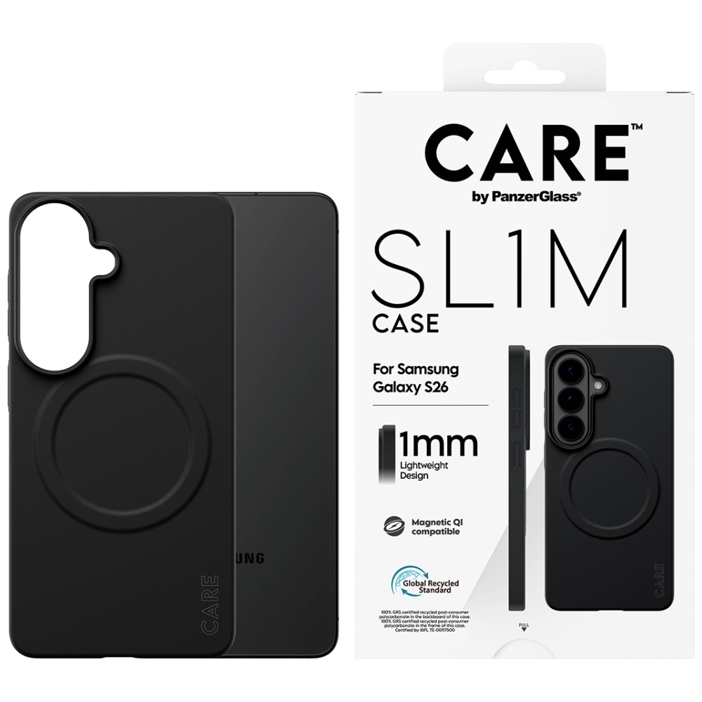 CARE by PanzerGlass SL1M Case for Samsung Galaxy S26 - Black
