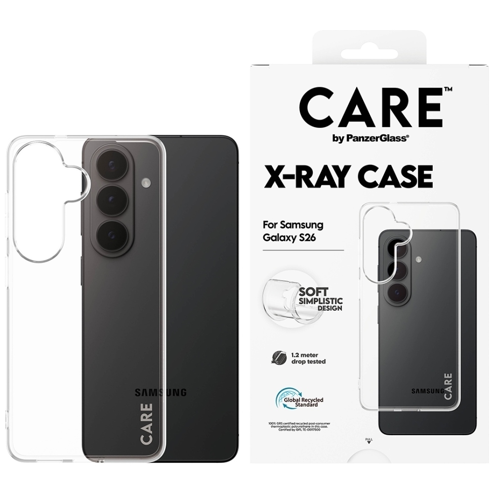CARE by PanzerGlass X-Ray Case for Samsung Galaxy S26 - Transparent