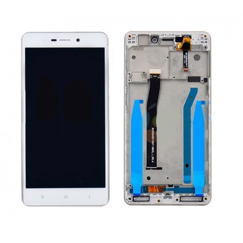 LCD Displejs Saderīgs ar Xiaomi Redmi 3 / 3S Balts ar frame HQ