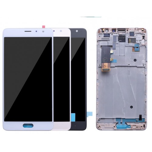 LCD Displejs Saderīgs ar Xiaomi Redmi Pro 5.5'' Balts ar frame HQ
