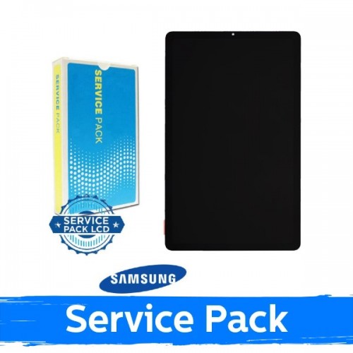 LCD Displejs Saderīgs ar Samsung P610 / P615 / P613 / P619 / P620 / P625 Tab S6 Lite 2020 (2022 / 2024) Melns (Service Pack)