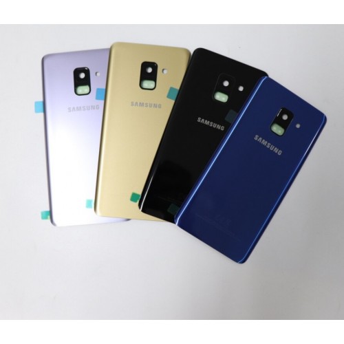 Aizmugurējais vāciņš Saderīgs ar Samsung A530 2018 A8 Sudrabs (ar camera lens)