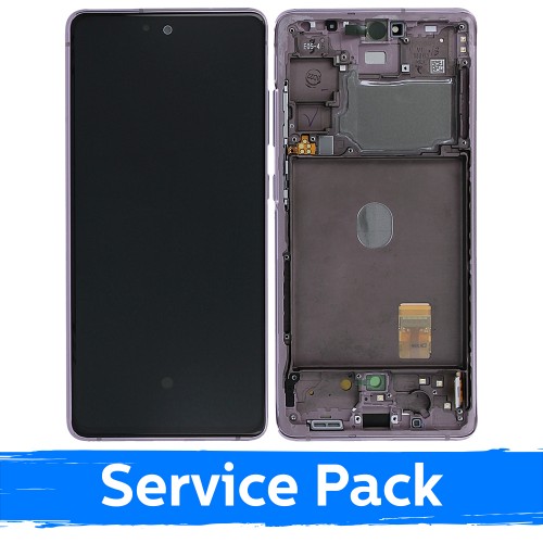 LCD Displejs Saderīgs ar Samsung G780 S20 FE (G781 S20 FE 5G) Ar Frame / Cloud Levander / (Service Pack)
