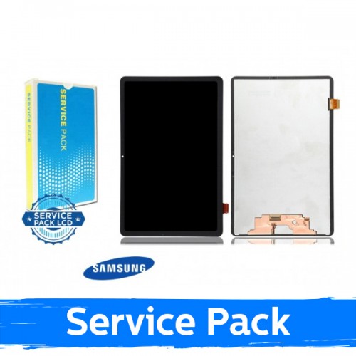 LCD Displejs Saderīgs ar Samsung T870 / T875 Tab S7 2021 Melns (Service Pack)
