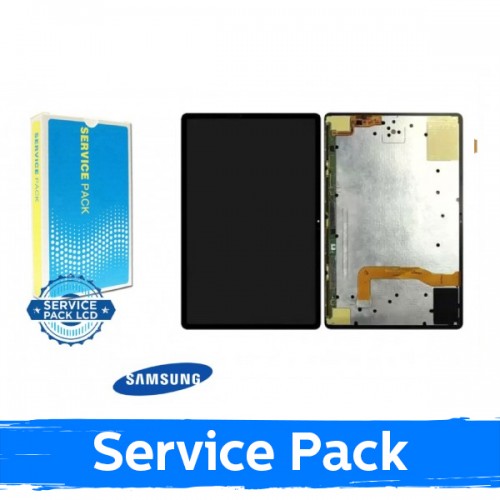 LCD Displejs Saderīgs ar Samsung T970 / T976 Tab S7 Plus 2021 Melns (Service Pack)