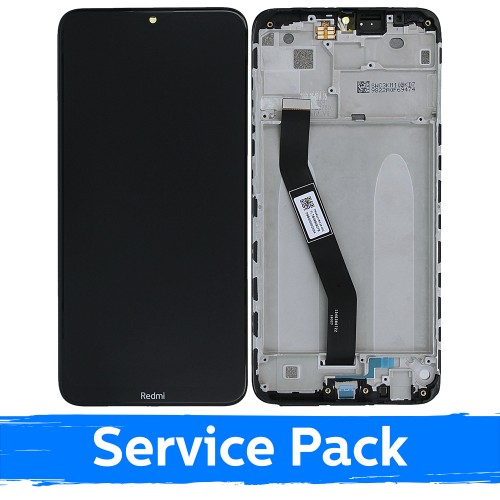 LCD Displejs Saderīgs ar Xiaomi Redmi 8 (Redmi 8A) Ar Frame / Melns / (Service Pack)