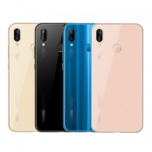 Aizmugurējais vāciņš Saderīgs ar Huawei P20 Lite Zils (ar camera lens)