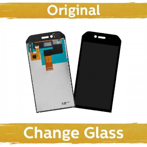 LCD Assembly CAT / Caterpillar S41 Melns (Renewed: China)