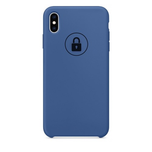 Phone Maciņš "Silicone Maciņš" priekš iPhone X (XS) / Delft Zils / in package