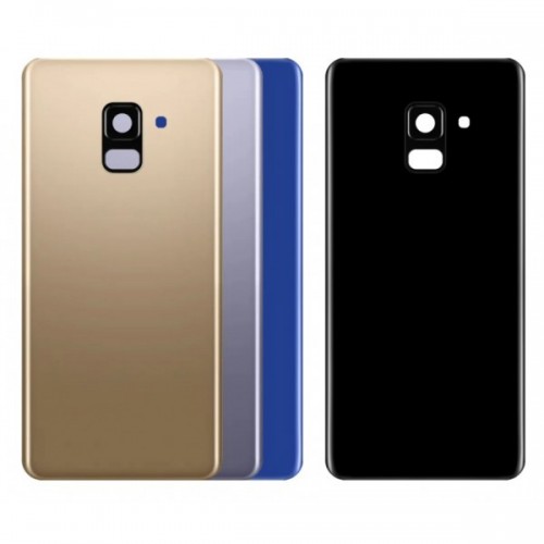 Aizmugurējais vāciņš Saderīgs ar Samsung A530 2018 A8 Zils (ar camera lens) HQ