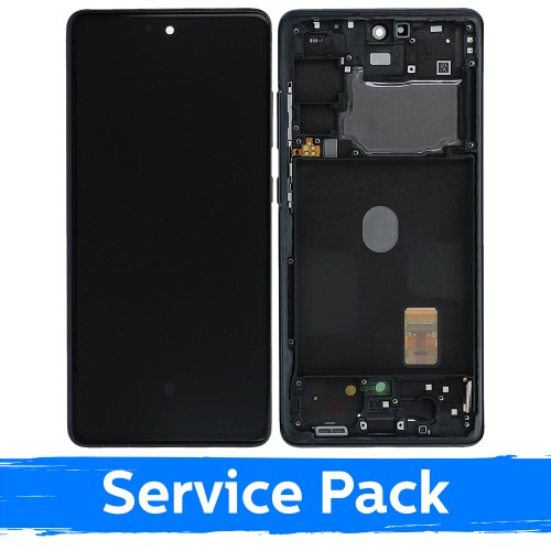 LCD Displejs Saderīgs ar Samsung G780 S20 FE (G781 S20 FE 5G) Ar Frame / Cloud Tumši zils / (Service Pack)