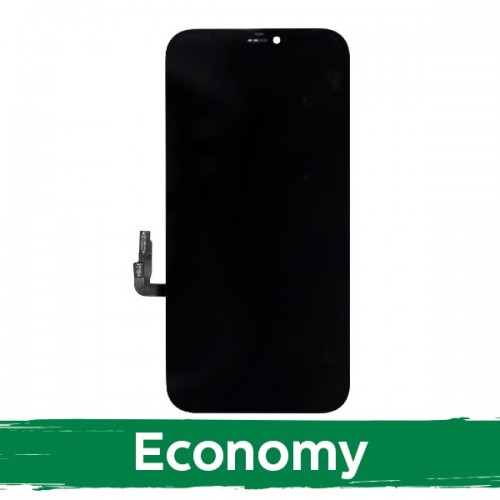 LCD Displejs Saderīgs ar iPhone 12 / 12 Pro Melns (INCELL / Economy)