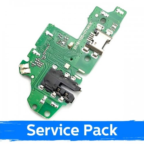 Charging Port Saderīgs ar Huawei P Smart 2019 Ar Flex / Plata Original (Service Pack)