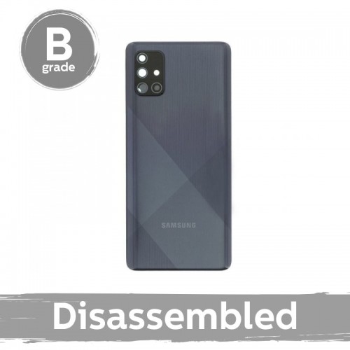 Aizmugurējais vāciņš Saderīgs ar Samsung A715 A71 2020 / Prism Crush Melns / ar camera lens 100% original (9/10 Used)