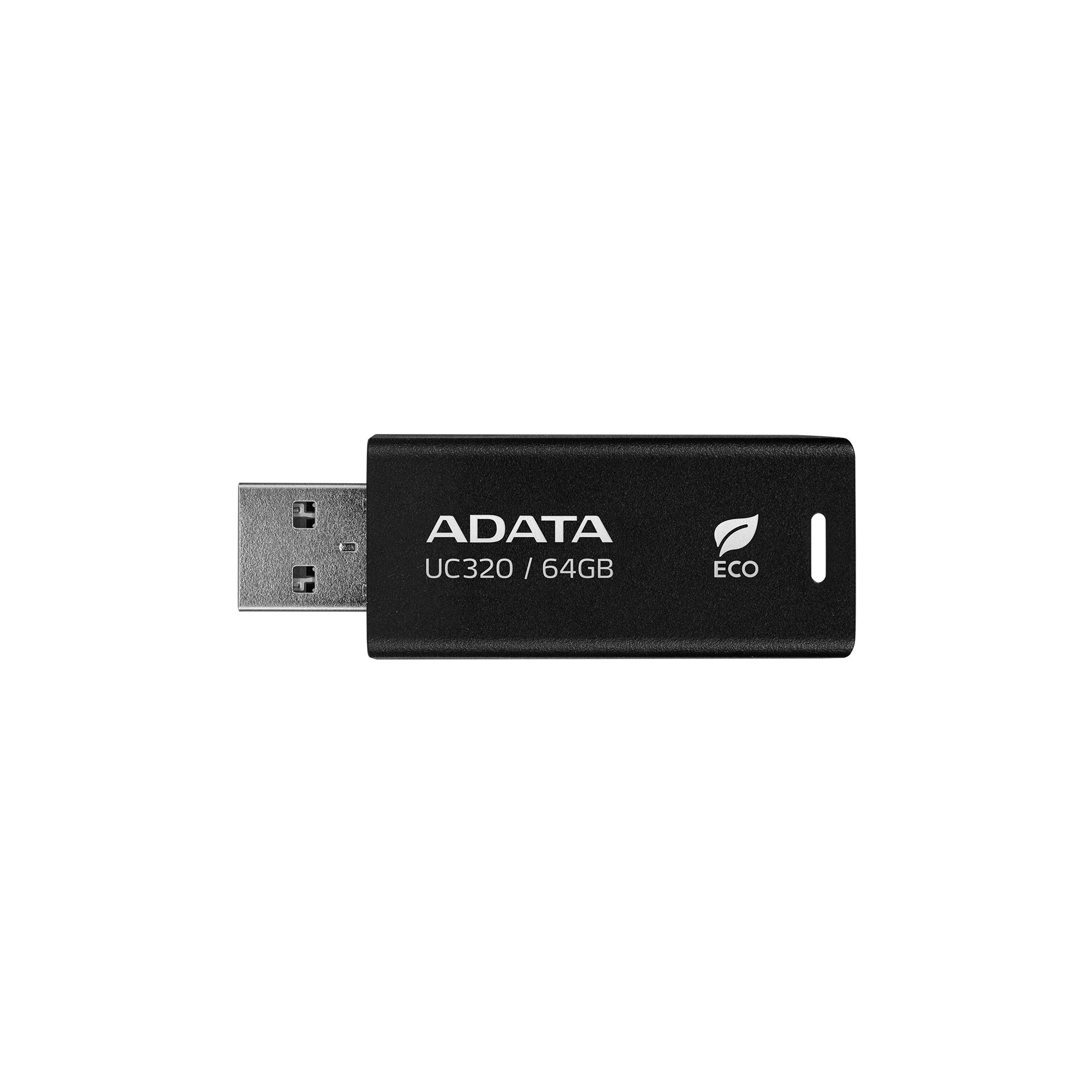 USB zibatmiņa USB3.2 64GB melna Adata UC320