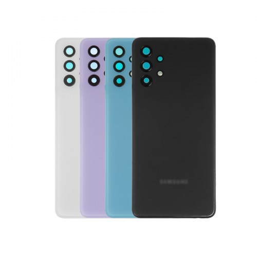 Aizmugurējais vāciņš Saderīgs ar Samsung A325 A32 4G / Awesome Zils / (ar camera lens) HQ