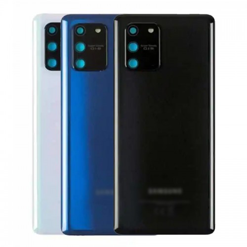 Aizmugurējais vāciņš Saderīgs ar Samsung G770 S10 Lite / Zils / (ar camera lens) HQ