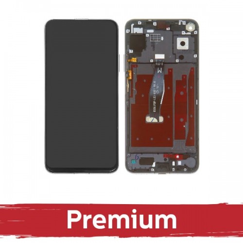 LCD Displejs Saderīgs ar Huawei Nova 5T / Honor 20 ar Frame / Melns / OEM