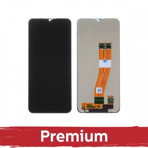 LCD Displejs Saderīgs ar Samsung A025G A02s Melns OEM