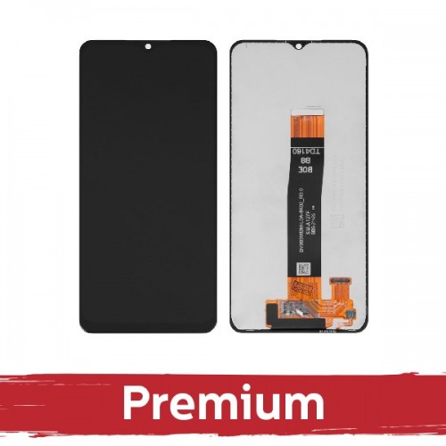 LCD Displejs Saderīgs ar Samsung A127 A12s Melns OEM