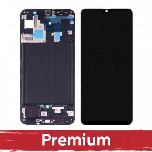 LCD Displejs Saderīgs ar Samsung A505 A50 ar Frame / big size displejs / OEM
