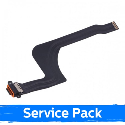 Charging Port Saderīgs ar Huawei P40 Pro Ar Flex / Plata Original (Service Pack)