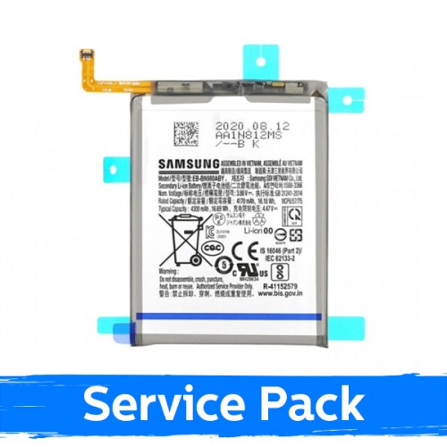 Baterija Saderīgs ar Samsung N980F Note 20 EB-BN980ABY 100% Original (Service Pack)