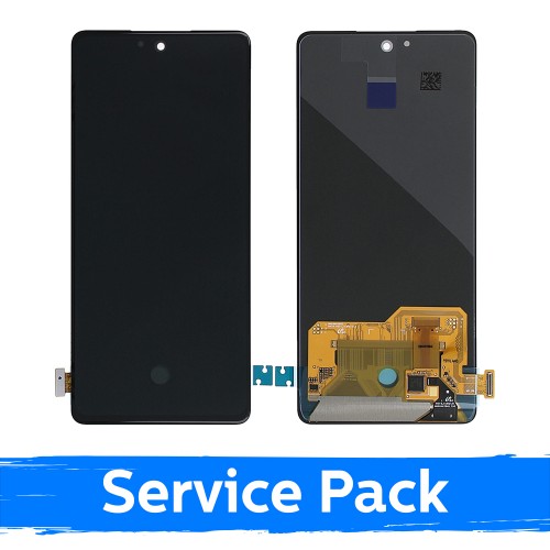 LCD Displejs Saderīgs ar Samsung G780 S20 FE (G781 S20 FE 5G) Melns (Service Pack)(NF version)