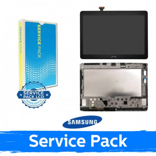 LCD Displejs Saderīgs ar Samsung P600 / P605 Note 10.1'' 2014 Melns (Service Pack)