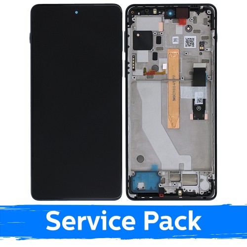 LCD Displejs Saderīgs ar Motorola Edge 20 Pro XT2153 / Midnight Zils / Original (Service Pack)