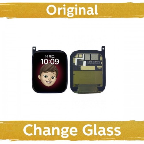 LCD Displejs Saderīgs ar iWatch Series 7 45mm Melns (Renewed: China)