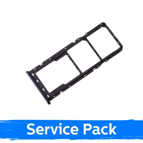 SIM Holder Saderīgs ar Samsung A750 A7 2018 SIM card holder Melns original (Service Pack)