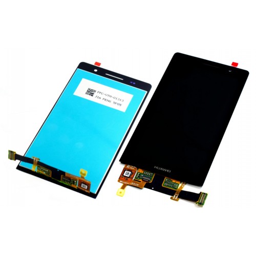 LCD Displejs Saderīgs ar Huawei Ascend P6 Melns HQ