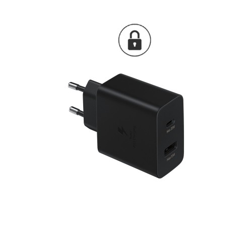 Lādētājs Samsung "DUO" EP-TA220N Melns original 35W (1xPD / 1xQC3.0) / (original package)