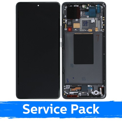 LCD Displejs Saderīgs ar Xiaomi 12 Pro (12s Pro) Ar Frame / Pelēks / (Service Pack)