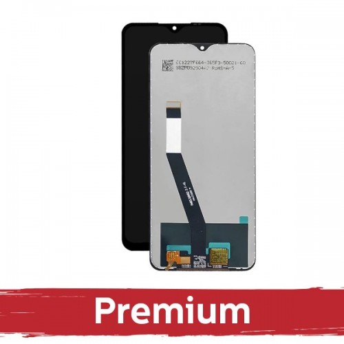 LCD Displejs Saderīgs ar Xiaomi Redmi 9 / Poco M2 Melns OEM