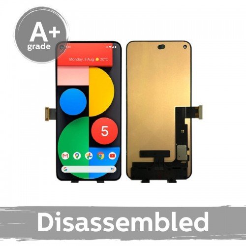 LCD Displejs Saderīgs ar Google Pixel 5 Melns 100% original (10/10 Used)
