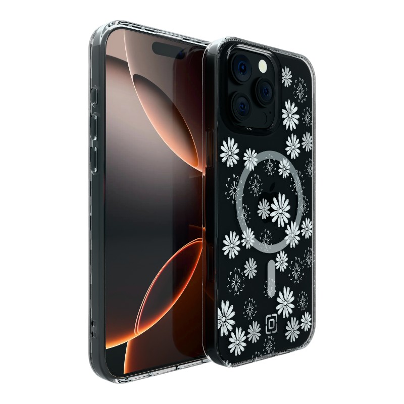 Incipio Forme MagSafe - maciņš iPhone 16 Pro Max (Ditzy Floral sudrabs)