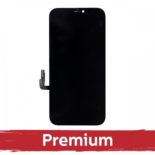 LCD Displejs Saderīgs ar iPhone 12 / 12 Pro Melns (INCELL / Premium)