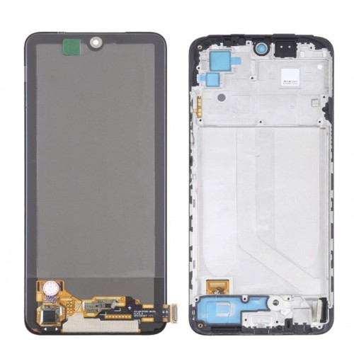 LCD Displejs Saderīgs ar Xiaomi Redmi Note 10 / Note 10S / Poco M5s Melns ar Frame HQ